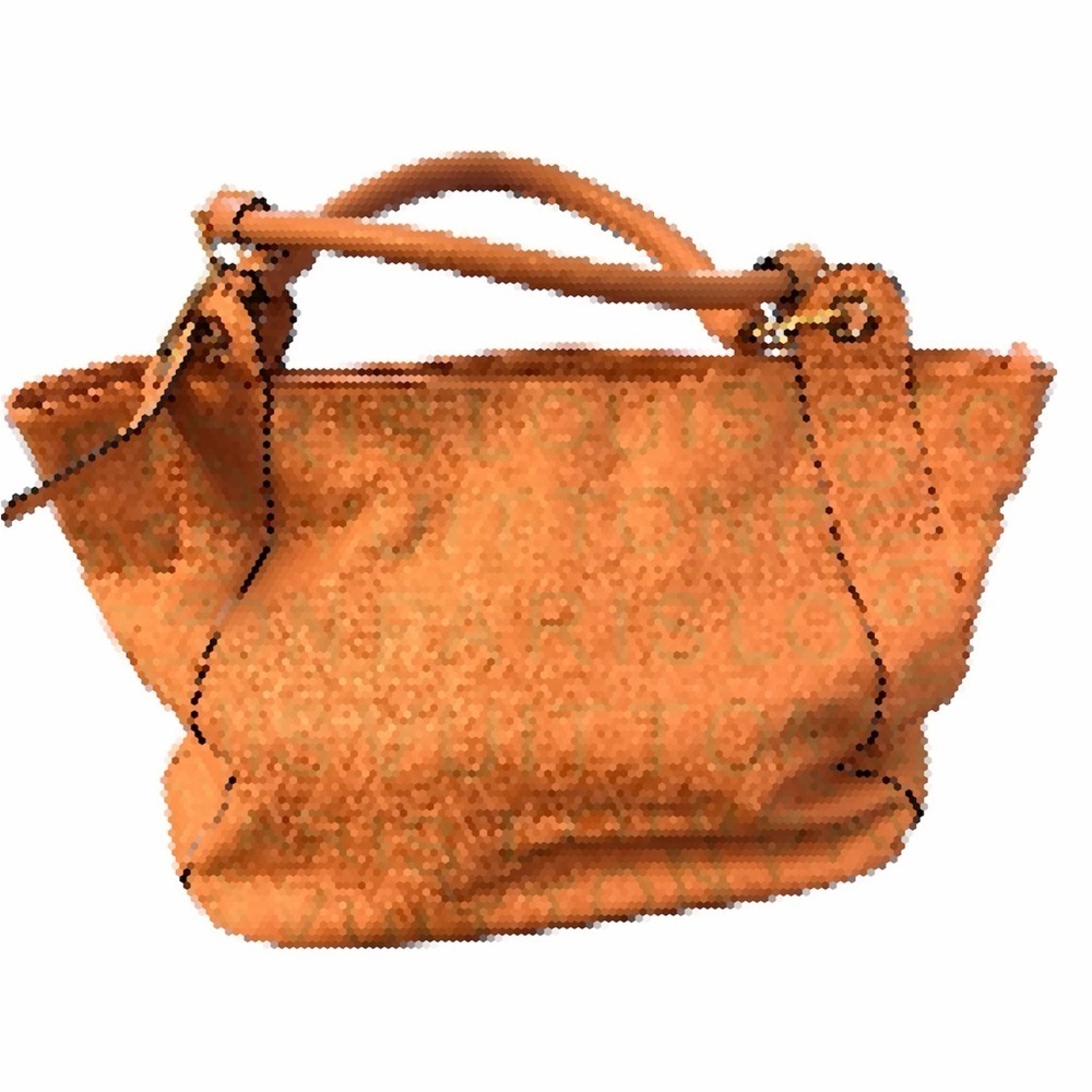Pink Leather Tote Bag Large Paris Script giant monogram